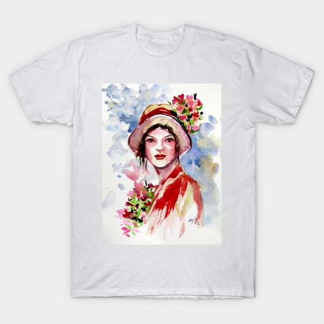 Portrait of a girl T-Shirt by kovacsannabrigi